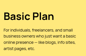 Basic Hosting Plan